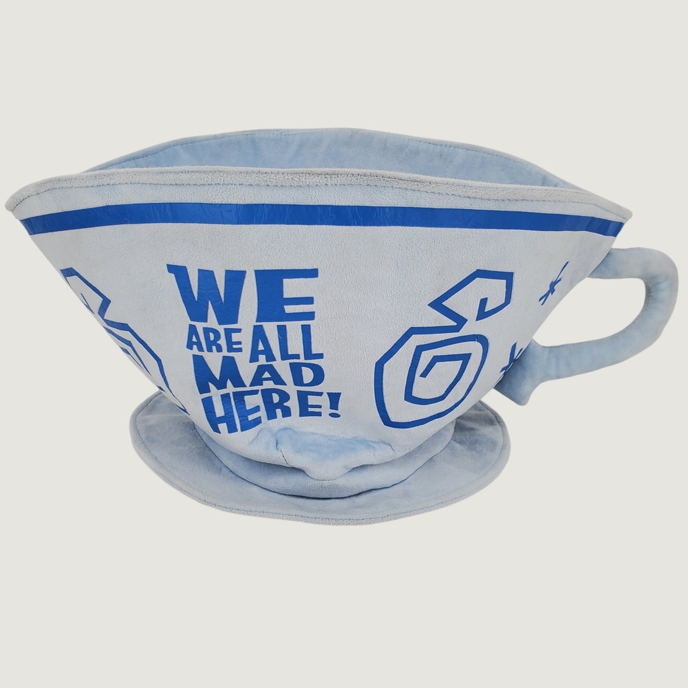 Disney Parks Alice in Wonderland Mad Tea Party Teacup Hat Blue Adult 56-59cm